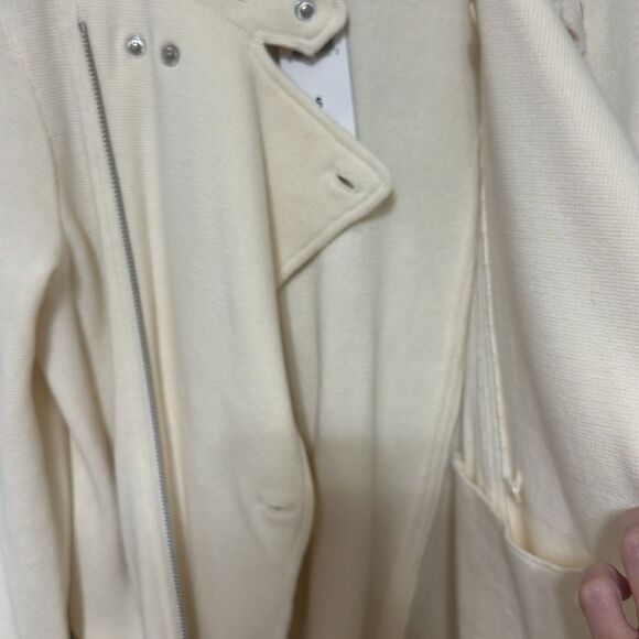 NWT Lauren Ralph Lauren Slant Zip Sweater Jacket - Picture 5 of 6